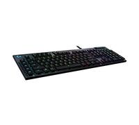 Logitech G G815 LIGHTSYNC RGB Tastiera Gaming Cablata, Profilo ribassato, GL-Tactile Switches, 5 tasti G programmabili, USB Passthrough, Controlli multimediali dedicati, QWERTY US Layout - Nero