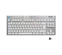 Logitech G G915 LIGHTSPEED TKL Mechanical Tenkeyless Wireless Gaming Keyboard, Low Profile, GL-Tactile Switch, LIGHTSYNC RGB, Ultra-thin Design, +40 Hours Battery Life, QWERTY US Layout - White