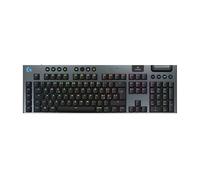 Logitech G G915 X LIGHTSPEED Tastiera gaming wireless a profilo ribassato, copritasti in PBT bicomponente, tasti completamente programmabili, switch GL Blue Clicky - PC/Mac, US QWERTY Layout - Nero