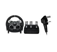 Logitech G G920 Driving Force Volante da corsa e pedali (Spina britannica) | Xbox Series X|S, Xbox One, PC, Mac, Spina di alimentazione britannica - Nero