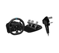 Logitech G G923 Volante da Corsa e Pedali per Xbox Series X|S, Xbox One e PC, UK Inglese Spina di Alimentazione (Tipo G) - Nero