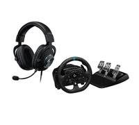 Logitech G G923 volante da corsa e pedali, Pro X SE Cuffie da gioco cablate