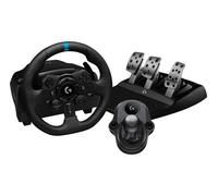 Logitech G Kit da corsa Logitech G923 SE: volante da corsa e pedali G923, TRUEFORCE, vera pelle + leva del cambio Driving Force - Per PS5, PS4, PC, Mac - Nero