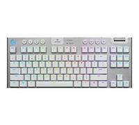Logitech G LIGHTSPEED TKL Tenkeyless - Tastiera meccanica da gioco senza fili, con tasti GL, design ultra sottile, 40 ore, layout tedesco QWERTZ, bianco