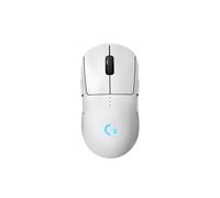 Logitech G PRO 2 LIGHTSPEED mouse da gaming wireless per destrimani o mancini, fino 4 pulsanti laterali magnetici personalizzabili e commutabili, sensore da 44.000 DPI, ricarica USB-C, PC/Mac - Bianco
