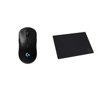 Logitech G PRO Mouse Gaming Wireless, Sensore HERO 25K, 25.600 DPI, RGB, leggero & G240 Gaming Mouse Pad in tessuto, Ottimizzato per i Sensori da Gioco, Attrito Moderato