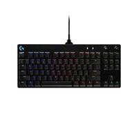 Logitech G PRO TKL Tastiera Gaming Meccanica, GX Blue Clicky Switch, LIGHTSYNC RGB, Design Portatile Tenkeyless, Pensato per Esport Gaming, Micro Cavo USB Rimovibile, QWERTY US Layout, Nero