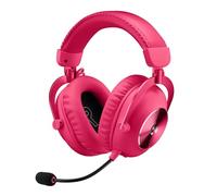Logitech G PRO X 2 LIGHTSPEED Cuffie gaming wireless, Microfono a braccio rimovibile, Driver Grafene 50mm,DTS:Headphone X 2.0-Surround 7.1, Bluetooth/USB/3,5mm Aux, PC,PS5,PS4, Nintendo Switch,Magenta