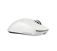 Logitech G PRO X SUPERLIGHT 2c, mouse gaming wireless mouse compatto Pro-Grade da 53 g con 5 pulsanti programmabili, ricarica USB-C, sensore a 44K DPI, aggiornamento fino a 8 kHz, PC/Mac - Bianco