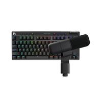 Logitech G PRO X TKL LIGHTSPEED tastiera gaming wireless, Layout Italiano QWERTY Yeti Studio Active Dynamic XLR Broadcast Microphone for Gaming, Nero
