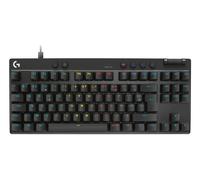 Logitech G PRO X TKL GALVATRON tastiera gaming, design ultraportatile senza tastierino numerico, LIGHTSYNC RGB, tasti PBT, AZERTY FR - Nero