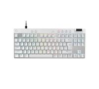 Logitech G PRO X TKL RAPID, tastiera gaming senza tastierino numerico con interruttori analogici magnetici, modalità di attivazione rapida, azionamento e RGB personalizzabile, US INT'L QWERTY - Bianco