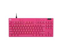 Logitech G PRO X TKL RAPID, tastiera gaming senza tastierino numerico con interruttori analogici magnetici, modalità di attivazione rapida, azionamento e RGB personalizzabile, US INT'L QWERTY-Magenta