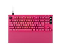 Logitech G PRO X2 RAPID Tastiera da gaming cablata, ITA QWERTY - Magenta | Switch magnetici analogici, Trigger rapido, Display OLED, Frequenza di aggiornamento a 8 kHz, Poggiapolsi, USB-C rimovibile