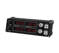 Logitech G Saitek Pro Flight Radio Panel, Controller Radio Simulazioni Professionali di Pannello Radio di Volo, 4 Display LED, Controlli Tempo Reale, Modulare, Intercambiabile, USB, PC - Nero