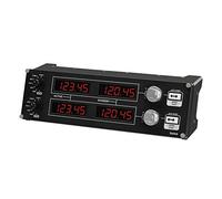Logitech G Saitek Pro Flight Radio Panel, Controller Radio Simulazioni Professionali di Pannello Radio di Volo, 4 Display LED, Controlli Tempo Reale, Modulare, Intercambiabile, USB, PC - Nero