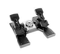Logitech G Saitek PRO Flight Rudder, Pedaliera del Timone di Volo, Freni a Pedale Simulazione Professionale, Manopola Tensione Regolabile, Controllo FPreciso, Pedali Antiscivolo, USB, PC - Nero
