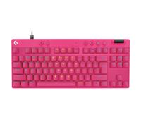 Logitech G PRO X TKL RAPID, tastiera gaming senza tastierino numerico con interruttori analogici magnetici, modalità di attivazione rapida, azionamento e RGB personalizzabile, US INT'L QWERTY-Magenta