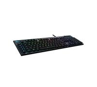 Logitech G Tastiera meccanica da gioco 815, Clicky GL con profilo piatto, LIGHTSYNC RGB, design sottile, 5 tasti G programmabili, comandi multimediali, layout tedesco QWERTZ