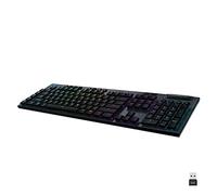 Logitech G Tastiera meccanica da gioco senza fili 915 LIGHTSPEED a basso profilo GL-Tactile Switch, LIGHTSYNC RGB, design ultra sottile, durata della batteria di 30 ore, formato AZERTY belga - nero