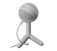 Logitech G Yeti Orb Microfono a condensatore RGB per gaming con LIGHTSYNC | Microfono USB per PC/Mac, streaming, cardioide, Plug and Play - Bianco