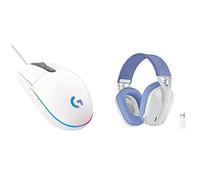 Logitech G203 LIGHTSYNC Mouse Gaming con Illuminazione RGB, Bianco, with G435 LI
