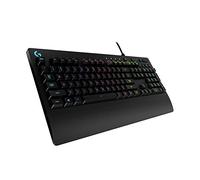 Logitech G213 Prodigy Gaming Keyboard, RGB Lightsync Backlit Keys, Spill-Resistant, Customizable Keys, Dedicated Multi-Media Keys, QWERTY US International Layout, Nero