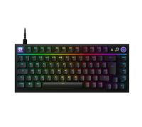 Logitech G316 X 75, tastiera gaming, 8 kHz, switch Tactile a sostituzione rapida, struttura a guarnizione, display a matrice di punti LED e manopola, PBT, USB-C, RGB LIGHTSYNC, PC - Bianco