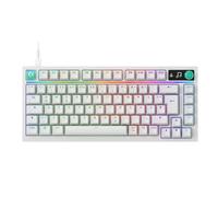 Logitech G316 X 75, tastiera gaming, 8 kHz, switch Tactile a sostituzione rapida, struttura a guarnizione, display a matrice di punti LED e manopola, PBT, USB-C, RGB LIGHTSYNC, PC - Nero