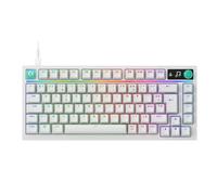Logitech G316 X 75, tastiera gaming, 8 kHz, switch Tactile a sostituzione rapida, struttura a guarnizione, display a matrice di punti LED e manopola, PBT, USB-C, RGB LIGHTSYNC, PC - Nero