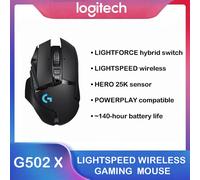 Logitech G502 X LIGHTSPEED 102g Mouse da gioco wireless Hero 25K Sensore 13 pulsanti programmabili