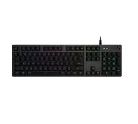 Logitech G512 Tastiera Gaming Meccanica, RGB LIGHTSYNC, Tasti Retroilluminati, GX Brown Tactile Switch, Telaio in alluminio spazzolato, Tasti Personalizzabili, USB, QWERTY Layout Italiano, Nero