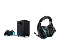 Logitech G560 2.1 Sistema Di Altoparlanti Gaming, Lightsync, 7.1 Dts: X Surround Sound, 240 watt & G935 Cuffie Gaming Rgb Wireless, Audio Surround 7.1, Cuffie Dts: X 2.0, Driver Pro-G 50mm
