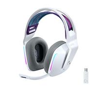 Logitech G733 LIGHTSPEED Cuffia Wireless con Microfono Gaming | Fascia per la Testa a Sospensione, LIGHTSYNC RGB, Tecnologia Microfono Blue VO!CE, Driver Audio Pro-G, Leggera - Bianco