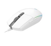 Logitech Gaming Mouse G102 LIGHTSYNC - Mouse per destrorsi, ottico, 6 pulsanti, cablato, USB, bianco