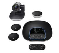 Logitech Group, Sistema di videoconferenza | Full HD 1080p, messa a fuoco automatica, USB, Teams, Zoom, Fuze, Hangouts, Cortana, Cisco Jabber, per laptop/PC/Mac - Nero