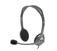 Logitech Stereo Headset H110 Accessori per computer nero / Argento Originale 981-000271