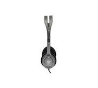 Logitech H110 Cuffie Cablate | Cuffie Stereo con Microfono per Computer, Cancellazione Rumore, Doppio Jack Audio da 3,5 mm, PC/Mac/Laptop - Grigio