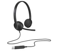 Logitech H340 Cuffie Cablate per Computer, Cuffie Stereo con Microfono e Audio D
