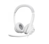Logitech H390 Auricolare Cablato A Padiglione Ufficio USB tipo A Bianco