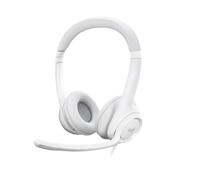 Logitech H390 Cuffia con Cavo per PC/Portatile, Auricolari Stereo con Microfono