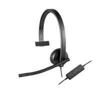 981-000571 Logitech H570e Auricolare Cablato A Padiglione Ufficio USB tipo A Ner