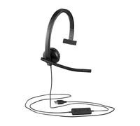 981-000571 Logitech H570e Auricolare Cablato A Padiglione Ufficio USB tipo A Ner