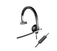Logitech H650e Auricolare Cablato A Padiglione Ufficio USB tipo A Nero, Argento NEW