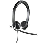 LOGITECH - H650E Cuffia Stereo Cablato con Microfono Integrato Colore Nero / Argento