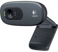 Logitech c270 webcam hd, hd 720p/30fps, videochiamate hd widescreen, correzione automatica luminosità, microfono riduzione del rumore, skype, facetime, hangouts, webex,pc/mac/tablet/chromebook