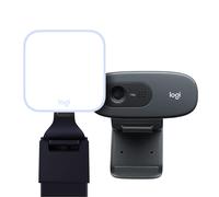 Logitech HD Webcam C270 Litra Glow Premium Streaming Light with TrueSoft Grey
