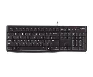 Logitech K120 Corded Keyboard tastiera USB QWERTY Spagnolo Nero