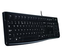 Logitech K120 Corded Keyboard tastiera USB QWERTZ Svizzere Nero NEW