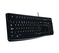 Logitech K120 Tastiera Cablata, Layout Svizzero Qwertz, Nero